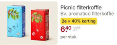  picnic koffie 40 filterkoffie aromatico 2e stuk 