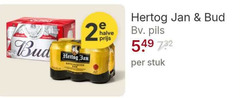  bud hertog jan blikjes bier 2 halve pils stuk 