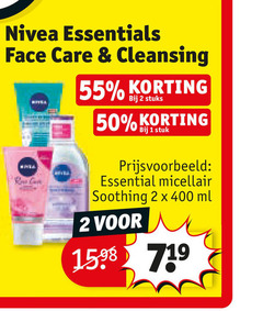  nivea gezichtsverzorging 1 2 50 55 400 essentials face care cleansing stuks stuk essential soothing ml 