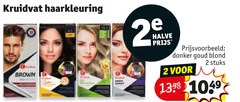  kruidvat huismerk haarkleuring 2 40 brown halve donker goud blond stuks 