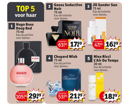  guess jil sander chopard nina ricci hugo boss eau de toilette 1 2 3 4 5 30 6300 top haar deep red ml parfum dames seductive noir wish sun du temps 