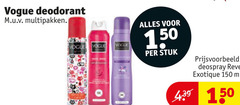  vogue deodorant 150 multipakken stuk deospray reve exotique ml 
