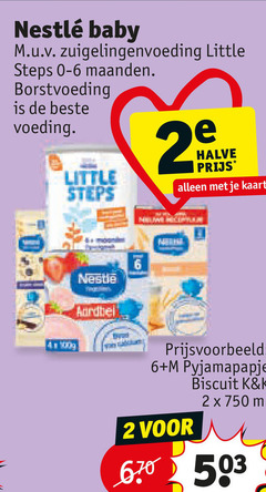  nestle babyvoeding 2 4 6 16 750 baby zuigelingenvoeding little steps maanden borstvoeding voeding halve kaart aardbei new to pyjamapapje biscuit ml 