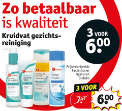  kruidvat huismerk gezichtsreiniging 3 600 gezichts reiniging oil milk scrub gel water 60 toner facial stuks 