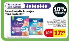  tena lady incontinentieverband 10 11 zwaar urineverlies incontinentie broekjes protect pants night maat stuks assortiment filiaal 