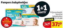  pampers billendoekjes 1 2 9 99 babydoekjes water fresh clean verzending artikelen sensitive pak 