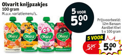  olvarit babyvoeding 5 100 500 knijpzakjes banaan aardbei kiwi 
