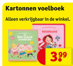  babyboekjes kartonnen voelboek kleine roodkapje 