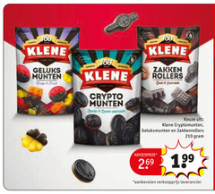  klene drop 150 160 210 geluks munten zakken rollers crypto zakkenrollers 