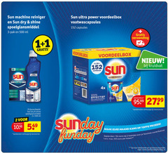  sun vaatwasmiddel 1 2 3 100 500 machine reiniger dry shine spoelglansmiddel pak ml ultra power vaatwascapsules capsules verzending kruidvat 4x effectief sunday 27 99 maand kans 10x kaartjes favoriete zomerfestival ticket deelname 