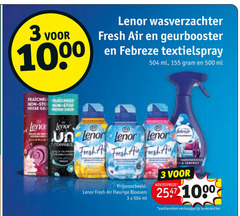  lenor wasverzachter 3 500 1000 frisse ge stop fresh air geurbooster febreze textielspray ml fleurige bloesem 