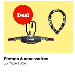  fietsdrager deal thule fietsen accessoires o.a. axa 