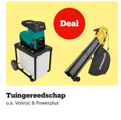  tuingereedschap deal o.a. powerplus 