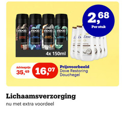  axe dove douchegel black copper lavender vanilla aqua bergamot 2 stuk rest restoring 4x 150ml 35 16 lichaamsverzorging voordeel 