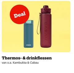  drinkfles deal cabau thermostaat drinkflessen o.a. 