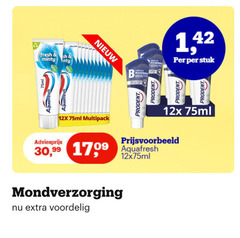  prodent aquafresh tandpasta fresh minty b bescherming stuk 12x 75ml multipack 30 99 mondverzorging 