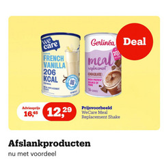  afslankmaaltijden 16 care flavour french vanilla meal replacement shake 45 12 meals deal chocolate high protein source fibre shakes span wecare afslankproducten voordeel 