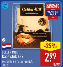  kaas 300 golden cheese from holland gekozen huismerk jaar gouda stuk natuurgerijpte hollandse lichte 48 natuurgerijpt 3.99 