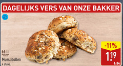  mueslibolletjes 4 dagelijks vers bakker vezels mueslibollen stuks 