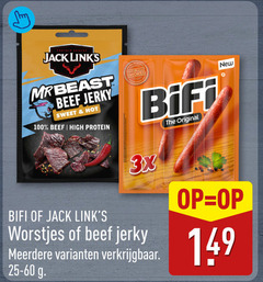  bifi bierworstjes 100 protein snacks jack beef sweet hot high naturally smoked original new r 3x worstjes meerdere 