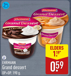  ehrmann toetje grand dessert toffee dark chocolate creamy delight double elders 