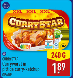  240 xxl curry ketchup sauce nutri score curryworst pittige form 