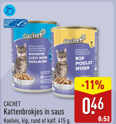  kattenvoer gecertificeerd duurzame visserij www.msc.org nl cachet brokjes saus sauce avec koolvis noir vitamine vitamin taurine sucre ge kip poulet kattenbrokjes rund kalf 
