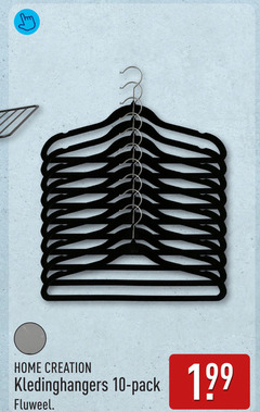  kleerhangers 10 kledinghangers pack fluweel 