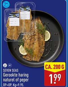  haring 200 seven gerookte naturel peper ca. 