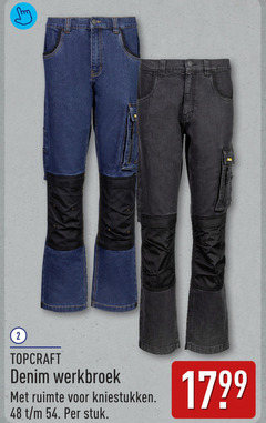  werkbroek 2 48 denim ruimte kniestukken stuk 