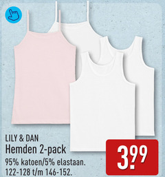  meisjeshemd 2 5 lily hemden pack katoen elastaan 