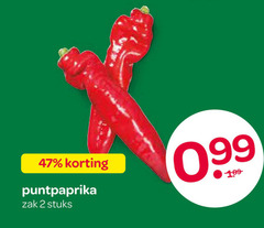  puntpaprika 2 zak stuks 
