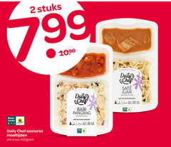  oosterse maaltijd 2 4 5 stuks beter leven dieren bescherming daily chef maaltijden trays keuken babi pangang hand gewokt min ajam goreng 