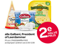  galbani playing leerdammer jong calina nootachtig le brie mozzarella president mini varieeren halve 