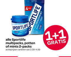  sportlife kauwgom 1 2 4 pack smashmint multipacks potten mints varieeren 