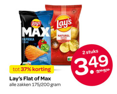  lays chips 2 paprika naturel nature flat zakken 200 stuks 