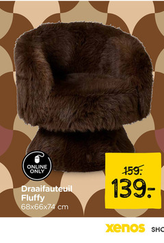  fauteuil online only draaifauteuil fluffy cm shop 