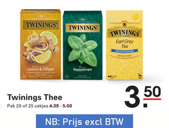 twinings thee 20 25 warming lemon ginger peppermint menthe pak zakjes earl grey tea 