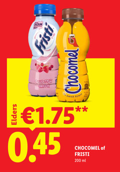  chocomel fristi chocolademelk drinkyoghurt 200 calcium rood da enige elders ml 