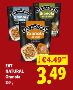  eat natural muesli 350 at granola protein nuts sugar with spelt 