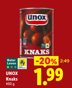  unox knakworsten 400 beter leven knaks dining deler 