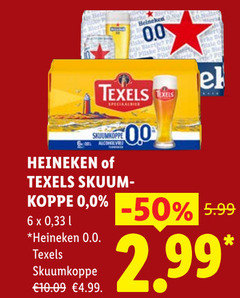  heineken 0.0 texels blikjes bier speciaalbieren 6 biertje skuumkoppe 00 5.99 33 