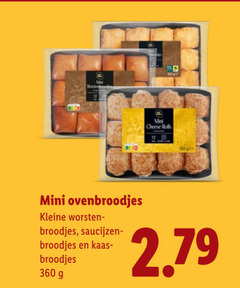  broodjes 12 360 mes mini cheese rolls ovenbroodjes kleine worstenbroodjes saucijzen kaas 