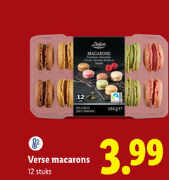  macarons 12 chocolade mokka zoete verse stuks ge 3.99 