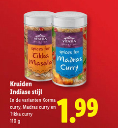  kruiden vitasia indian style spices for tikka masala madras curry indiase stijl korma 