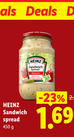 heinz sandwich spread 450 deals naturel 