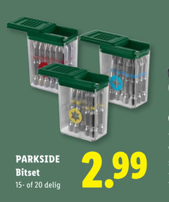  schroefbitset 20 parkside bitset delig 
