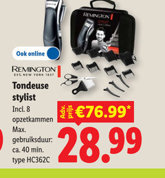  tondeuse 8 40 online remington new york stylist opzetkammen gebruiksduur ca. min 