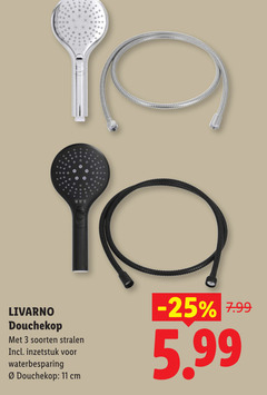  douchekop 3 11 livarno soorten stralen inzetstuk waterbesparing cm 5.99 