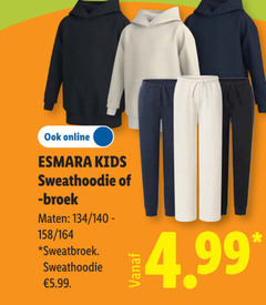  online esmara kids sweathoodie broek maten 140 sweatbroek 5.99 